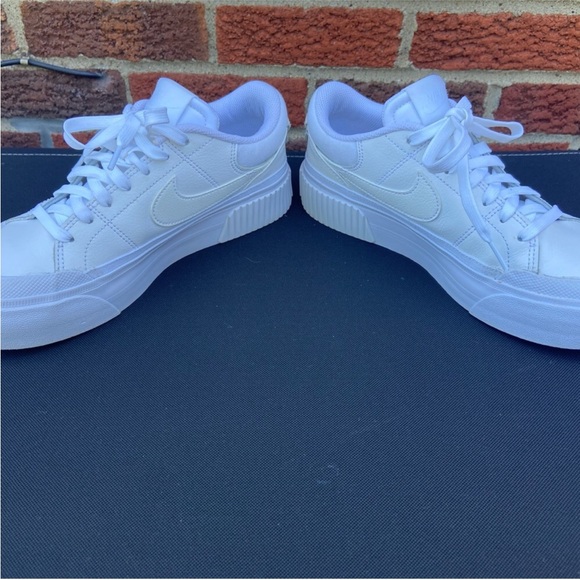 Nike Women's Court Legacy Lift White Sneakers - Picture 2 of 6